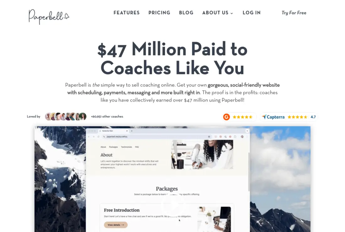 Paperbell public home page, captured 22–23 September 2026